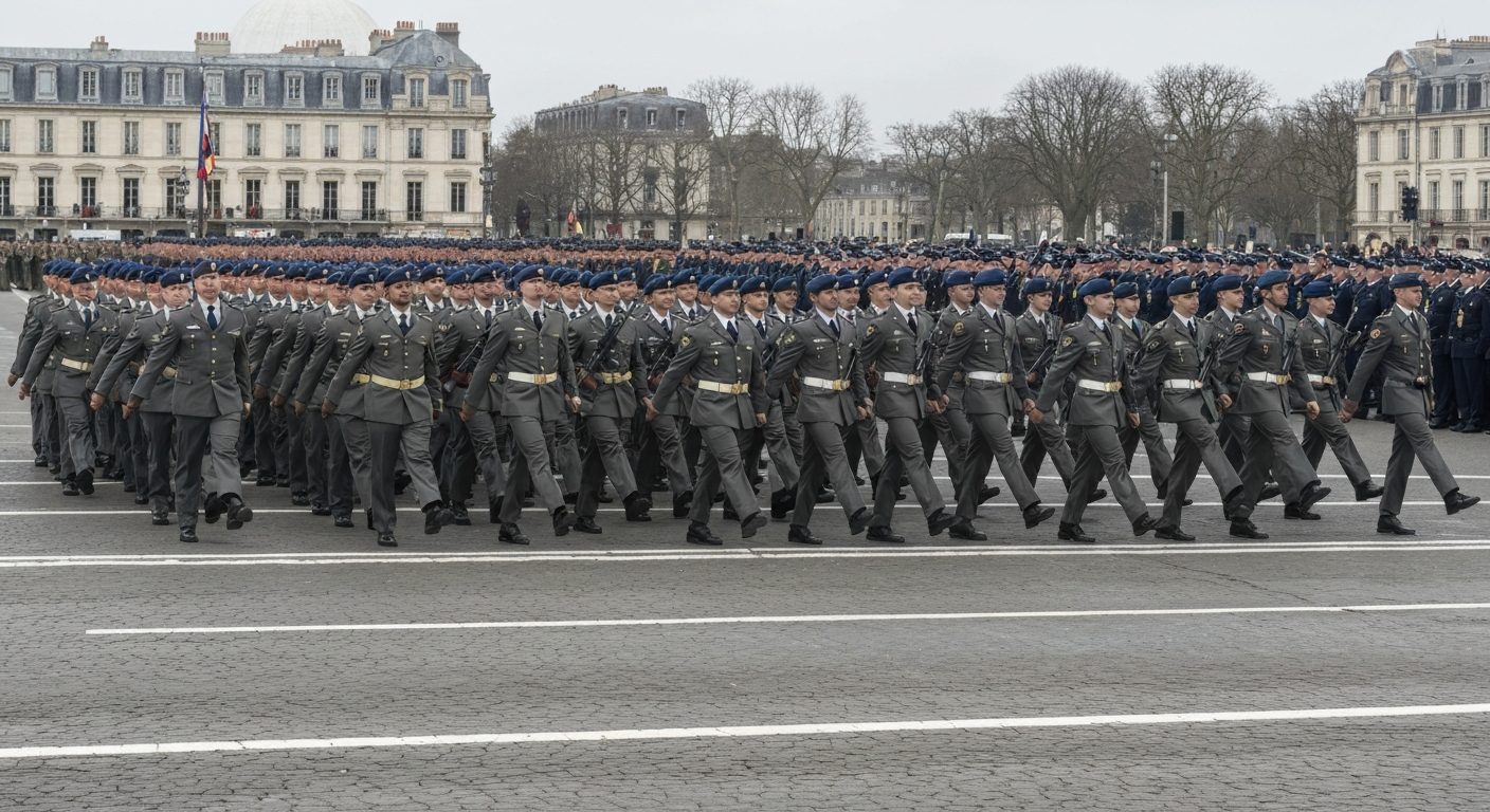 Militaires français en formation
